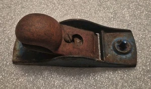 Vintage kleiner blau/roter Handhobel ohne Marke - Bild 1 von 9