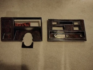1980-1990 Oldsmobile Delta 88 Custom Cruiser Dashboard Bezels Woodgrain 3 Piece  - Picture 1 of 21