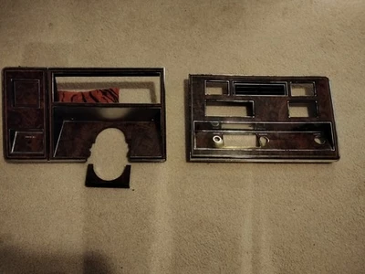 1980-1990 Oldsmobile Delta 88 Custom Cruiser Dashboard Bezels Woodgrain 3 Piece  - Image 1 of 4
