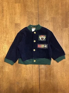 Vintage Baby Strickjacke Pullover Sweatshirt 18 Mos. Teddybär süß - Bild 1 von 7