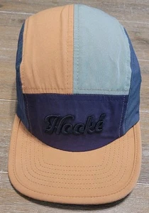 Hooke K's 5-panel UV Cap Brown Blue Youth Size Hat GO OUTSIDE 5-8 Year Old - Picture 1 of 5