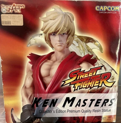 Estatua de resina Street Fighter - Sota White - Ken Masters Capcom 150 Comic Con Foto 1 de 4