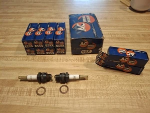 NOS AC Delco Spark Plug (Qty of 2) 46X. Also 8 Empty Boxes And 1 Box / Carton. - Picture 1 of 5