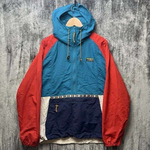 LL Bean Mountain Anorak Jacket Men’s XL Reg Classic Aztec 1/2 Zip Hoodie - Picture 1 of 7