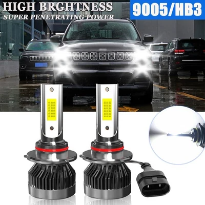 Kit de luces altas 6000K para Jeep Compass 2011-2021 2x faros LED 9005/HB3 Foto 1 de 4
