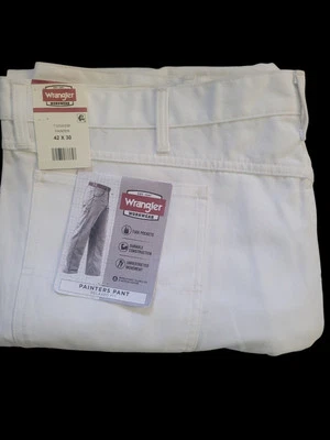 Pantalones de carpintero WRANGLER Workwear blancos para hombre talla 42x30 (Act.44x30) ajuste relajado Foto 1 de 4