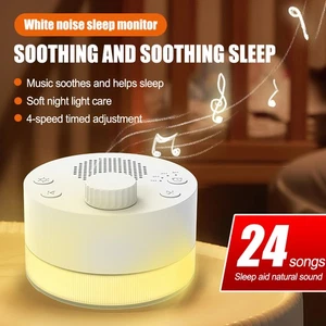 White Noise Machine 24 Natural Soothing Sounds Sleep Therapy for Baby Kids Adult - Picture 1 of 12