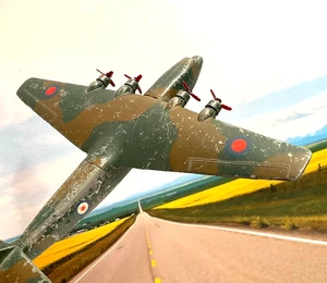 DINKY MECCANO SUPERTOYS England 1940 ENSIGN CLASS AIR LINER Camouflage RAF #68a - Picture 1 of 11