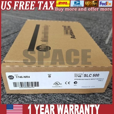 Sealed AB 1746-NR4 SER B SLC 500 RTD Resistance PLC Module 1746NR4 US Free Tax - Image 1 of 4