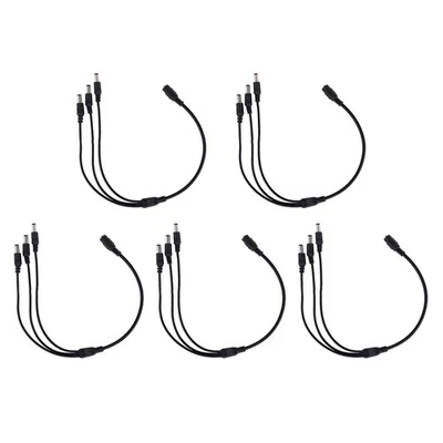 1:3 DC Power Splitter Cable Cord 1 Female to 3 Male 5.5x2.1mm Port Repair Kit - Image 1 of 4