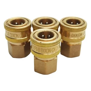 Lot of 4 Dixon 3EF3-B Straight Through Coupler, 3/8in Female NPTF, 2700psi - Picture 1 of 5