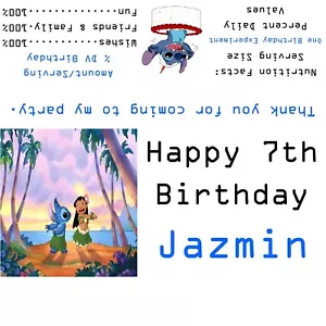 Disney's Lilo & Stitch Birthday Party Favors/Candy Wrappers - Picture 1 of 1