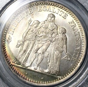 1873-A PCGS MS 65 France Silver 5 Francs Hercules Group Silver Coin (17042701D) - Picture 1 of 6