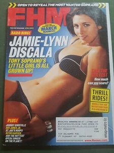 FHM Magazine April 2004 Jamie-Lynn Discala Johnny Knoxville Rachel Reynolds - Picture 1 of 6