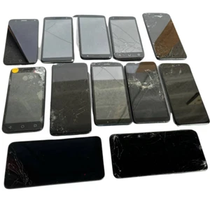 Lot of 12 Alcatel Pop 4 TCL 30Z A3 Nokia C100 T-Mobile Revvl 4 Cricket Icon 5 SL - Picture 1 of 13