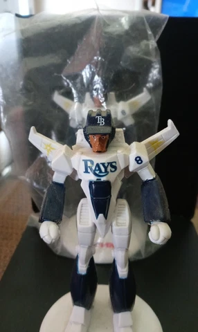 Tampa Bay Rays Desmond Jennings Transformer Jet Action figure #8. SGA NEW in Bag Cover