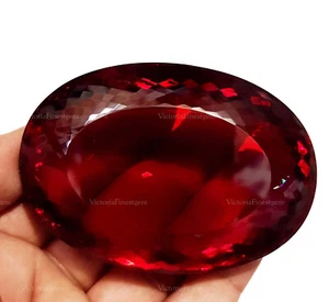 930 a 940 quilates topacio rojo forma ovalada topacio color rojo regalo piedras preciosas sueltas - Imagen 1 de 8