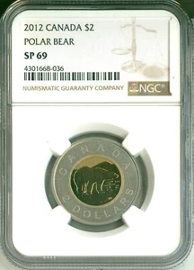 2012 Canada $2 Polar Bear Toonie NGC SP69 - Picture 1 of 2