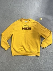 Vintage Nike ￼Spingarn Sweatshirt Yellow Red Green ￼ Size Medium - Picture 1 of 5
