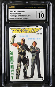  1991 Hulk Hogan Christopher Lloyd Card CSG 10 Pop 1 Highest WWF Wrestling Japan