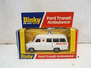 DINKY 276 FORD TRANSIT AMBULANCE COMPLETE WITH STRECHER BOXED (L148)