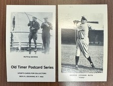 George Herman Ruth "BABE" Vintage Postcards - Sports Cards for Collectors (SCFC)