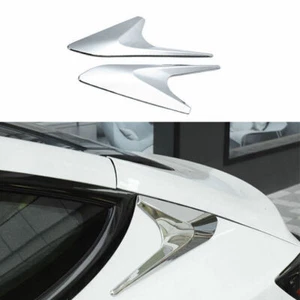 Cuchillo de viento alerón ventana ABS trasero cromado 2 piezas apto para Tesla modelo 3 2017-2021 - Imagen 1 de 6