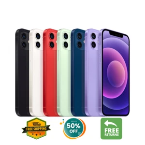 Apple iPhone 12 128GB / 64GB Odblokowany Verizon T-Mobile AT&T 5G Clean ESN - Zdjęcie 1 z 9