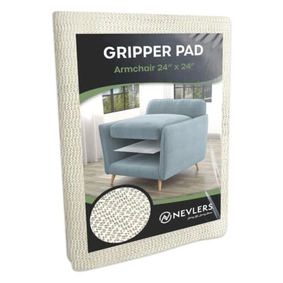 Nevlers Couch Grip Pad - 24" x 24" Armchair Non Slip Pad - Easy to Clean & Trim - Image 1 of 4