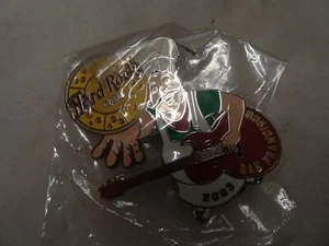 Hard Rock Cafe Pin San Francisco North Beach Street Fair 2003 Pizza Cook Guitar - Picture 1 of 1