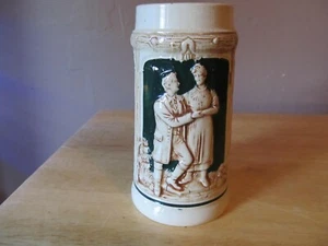 Vintage Glazed Pottery GERMAN Handled Mug~Stamped GERMANY on Bottom~VG Shape! - Picture 1 of 5