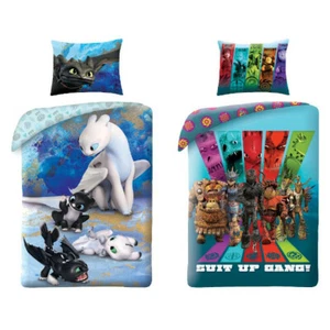 DreamWorks Dragons How to Train Your Dragon Children's Bedding 140 x 200 cm - Picture 1 of 6