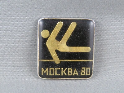 Moscow 1980 Olympic Pin - Gymnastics Event - Celluloid Pin - Image 1 of 3