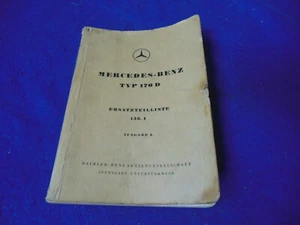 Original 1949 Mercedes Benz Type 170D Parts Catalog X.49.3 O/1082 - Picture 1 of 10