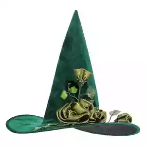 Elegant Green Fairy Garden Hat One Size Adults Fairy Witch Inspired Cap - Picture 1 of 4