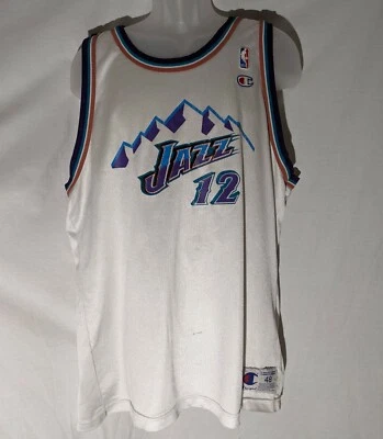 Champion, Authentic, 90's, Large, John Stockton, Mountain Logo Jersey, Utah Jazz - Image 1 of 4