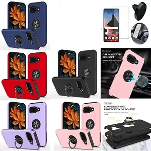 Funda con Anillo Oculto Pata de Cabra Amortiguador para Google Pixel 9A (6.3") - Imagen 1 de 24
