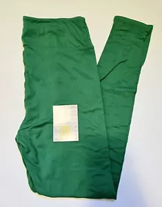 LuLaRoe OS Leggings Kelly Green Einfarbig Einheitsgröße (passt Größe 2-10) Neu mit Etikett - Bild 1 von 7