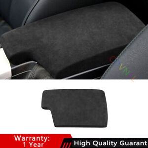 For BMW 3 Series E90 2005-2012 Grey Suede Middle Console Armrest Box Cover Trim
