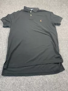 Polo Ralph Lauren Shirt Mens Medium Black Short Sleeve Polo Casual - Picture 1 of 16