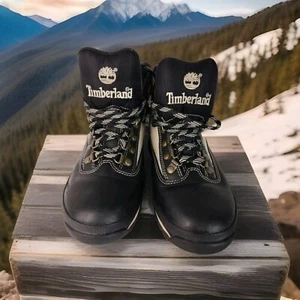 Timberland Boots Black Size 7 Medium Hiking Snow Boots Shoes - Picture 1 of 13