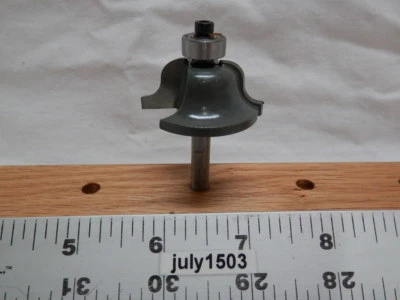 (1) NUEVA MLCS 1/4" R Roman Ogee Punta de Carburo Broca de Enrutador 1/4" Guía de Vástago n2 Foto 1 de 4