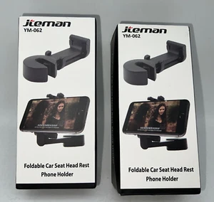 Soporte plegable para teléfono con reposacabezas para asiento de coche Jteman - Imagen 1 de 8