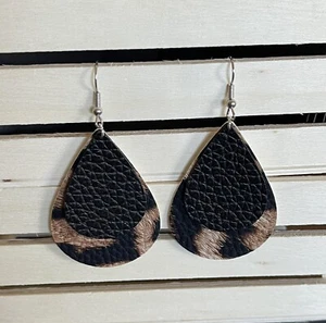 Leopard Print Earrings - Picture 1 of 1