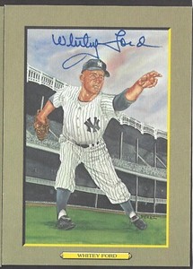 autograph Whitey Ford Perez-Steele Great Moments  N.Y. Yankees d. 10/2020 HOF