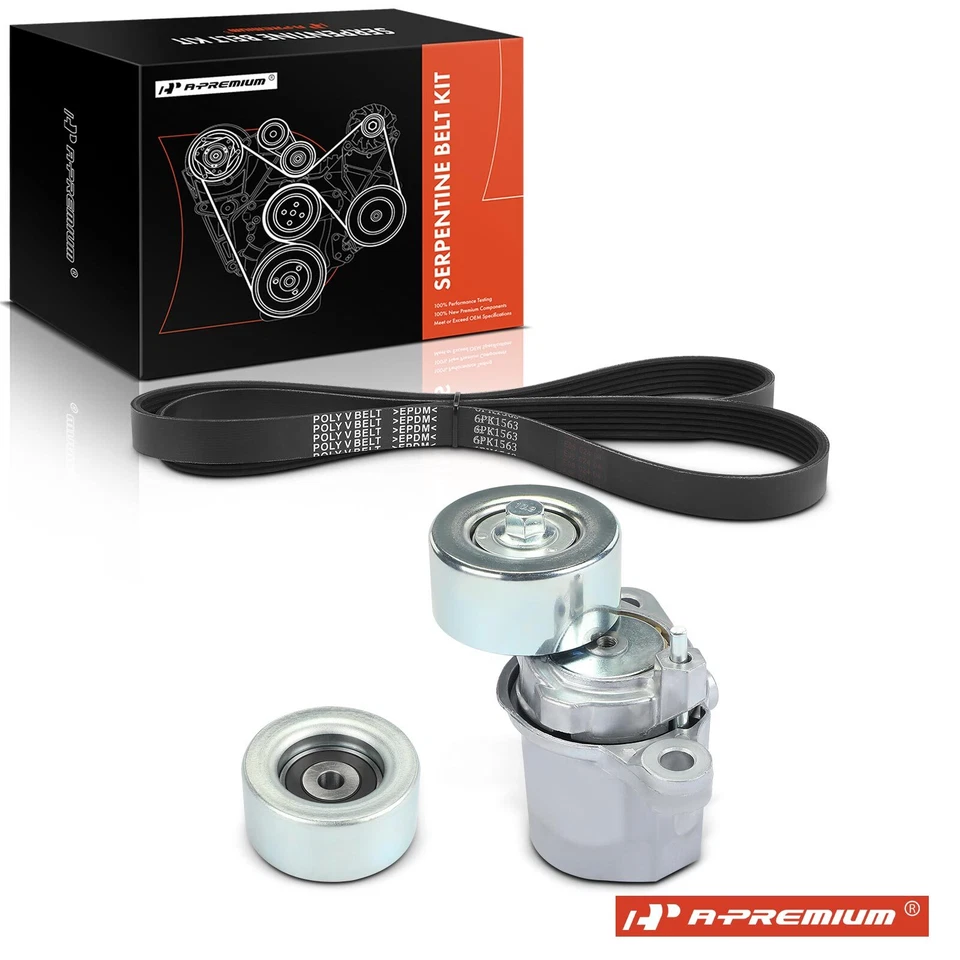 3x Kit de componentes de transmisión por correa serpentina para Lexus RX350 2016-2022 Toyota Camry Foto 1 de 4