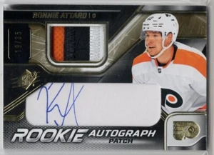 2022-23 SPx Rookie Jersey Autographs Patch #RA Ronnie Attard 19/35 Philadelphia - Picture 1 of 2