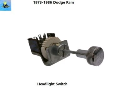 4221398 1973-1986 Dodge Ram Headlight Head Light Lamp Push Pull Switch - Image 1 of 4