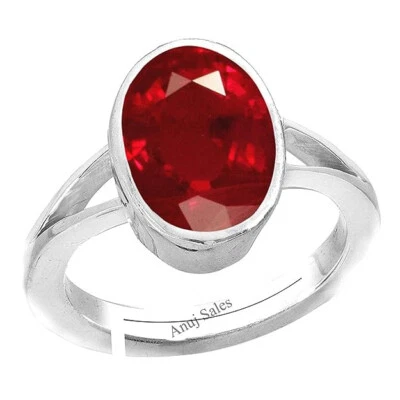 5.25 Ratti Ruby (Manik/Manikya/Maneek) Gemstone Panchdhatu Ring for Astrological - Image 1 of 3