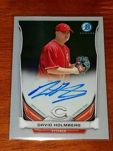 David Holmberg 2014 Bowman Chrome Prospects Autographs #BCAP-DH - Picture 1 of 1